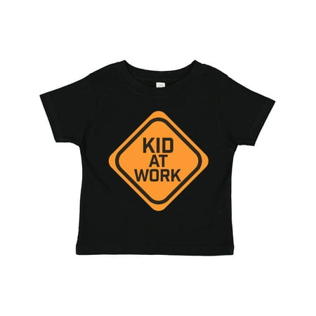 

Inktastic Kid at Work Construction Sign Gift Toddler Boy or Toddler Girl T-Shirt