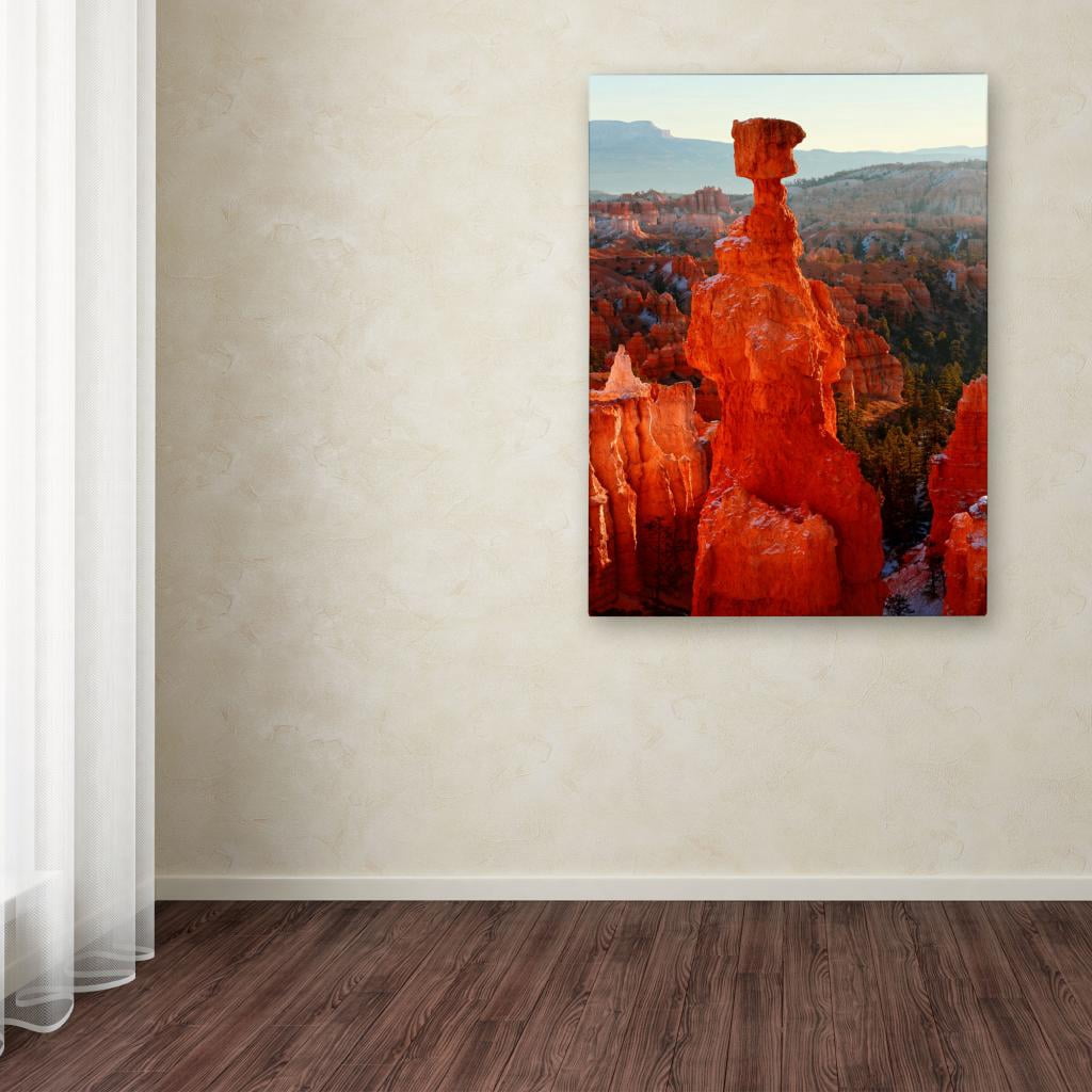 Trademark Fine Art "Bryce Canyon Thor's Hammer" Canvas Art by Pierre Leclerc