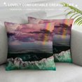 thumbnail image 3 of SHERONV Rock Throw Pillow CoverCases Crystal Texture Mystic Stone Colorific Rainbow Healing Violet Mineralogy  18x18in, 3 of 5