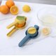 thumbnail image 3 of Exprimidor De Naranjas Limones Mandarinas Prensa Twist Doble Acción Para Extraer Jugo de Citricos Manual Plastico Resistente (1 Pieza, Azul), 3 of 5