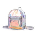 thumbnail image 2 of Mochila transparente holográfica para mujer, minimochila transparente con holograma de PVC, bolso de hombro, mochila diaria, 2 of 8