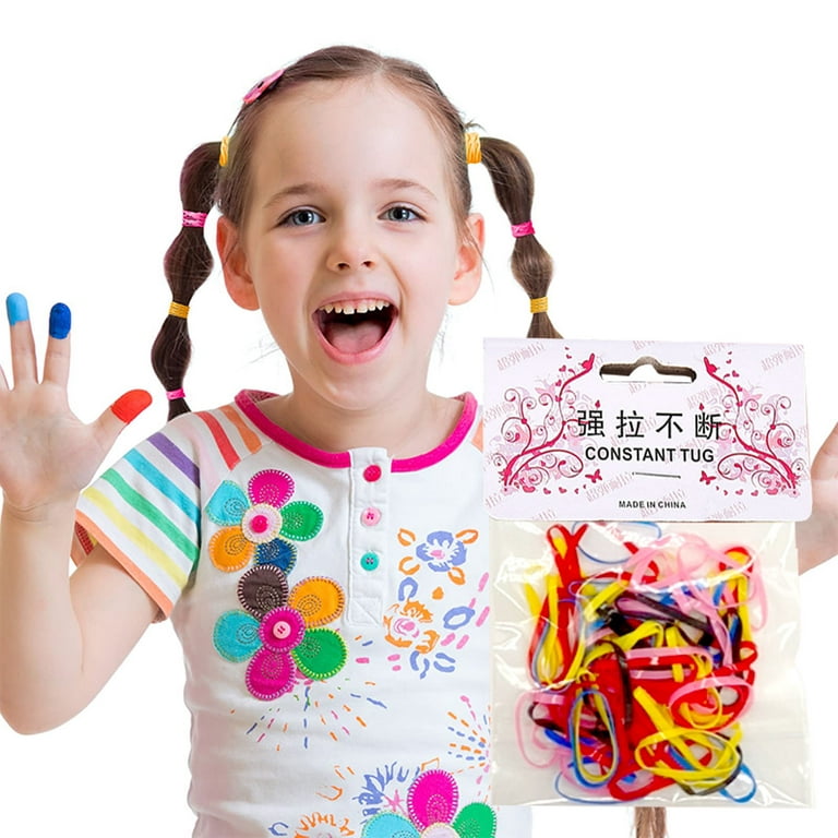 HSMQHJWE Mens Hair Bands 600 Pcs Colorful Rubber Band Kids Girl Colorful  Fashion Disposable Rubber Band Elastic Hair Band Thin Small Ponytail Hair  Elastics Daily Life Big Its Works Wraps 