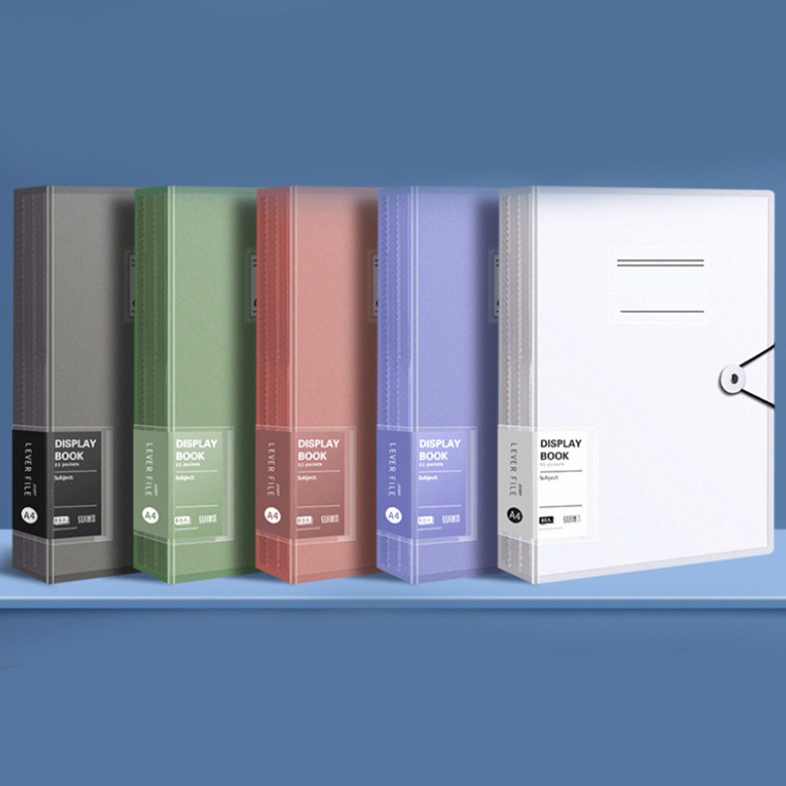 Presentation Folder with 80 Pockets Display Folder for School Presentations, Filing, Insurance Financial Documents