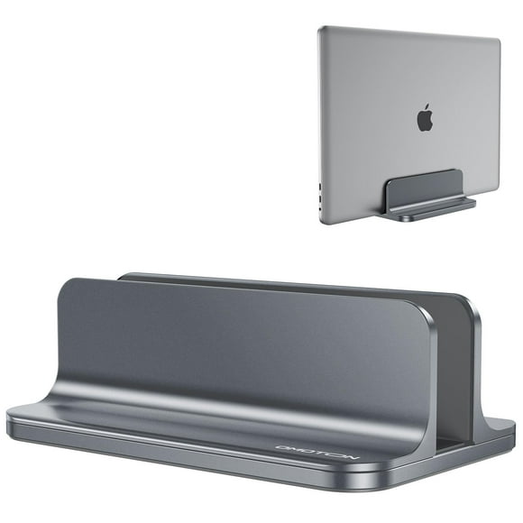 Soporte vertical para portátil OMOTON para MacBook, color gris