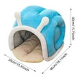 thumbnail image 2 of FEISHENTT Snail Shape Cat Bed Cave, Cozy Enclosed Hideaway for Indoor Cats & Small Dogs, Warm Winter Covered Bed with Non-Slip Bottom, 2 of 5