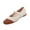 Brown_021, variant on Women’s Two-Tone Knit Mary Jane Flats, Pointed Toe Single Strap Breathable Fly Knit Slip On Casual Daily Walking Shoes Blue 6.5(EU-37)