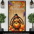 thumbnail image 5 of 1 piece, 2D flat banner, Thanksgiving door cover decorative banner, Turkey pumpkin pattern banner background, holiday party supplies, home decoration, suitable for indoor and outdoor party decoration, 5 of 5