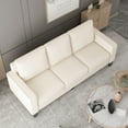 thumbnail image 5 of 2 Pieces Living Room Sofa Set, Modern Sofa Couch with Loveseat and 3 Seater Sofa, Upholstered Couch Sofa Set for Living Room, Bedroom Office, Beige, 5 of 7