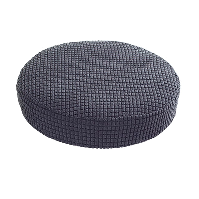maskred Stretchy Stool Cover Washable Polyester Fiber Round for Lift Chair Home Light gray Dark Grey diameter 28-38cm