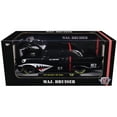 thumbnail image 3 of 1957 Chevrolet 150 Sedan "Maj. Bruiser" Matt Black with Red and Shark Mouth Graphics 1/24 Die Cast Model Cars by M2 Machines, 3 of 3