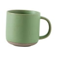 thumbnail image 4 of Taza de café de cerámica, taza de leche, taza para bebidas para adultos y niños, taza de café de con asa para bebidas frías o calientes, Verde, 4 of 8