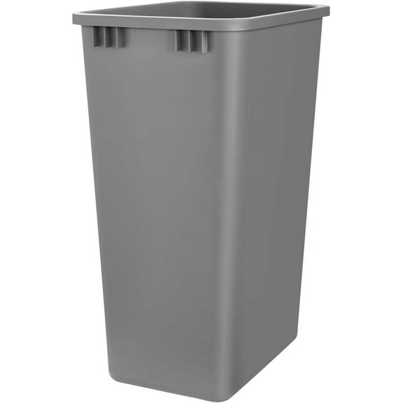 50 Quart Waste Bin, Silver
