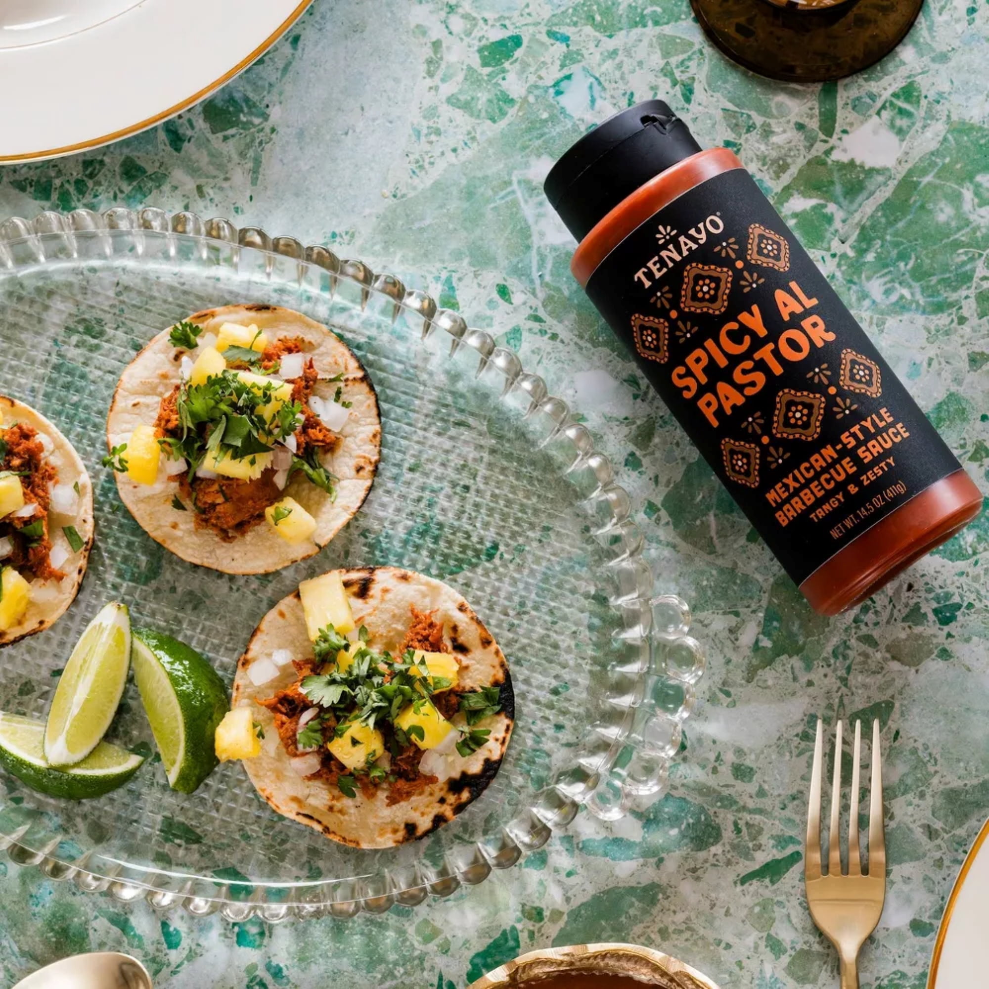 Tenayo Spicy Al Pastor Mexican-Style Barbecue Sauce, 14.5 oz