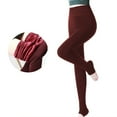 thumbnail image 2 of Arlun Lined Leggings Women Winter Warm Thick Velvet Elastic High Waisted Leggings Soft Comfortable Solid Color Straight Thermal Tight Pants One Size, 2 of 4
