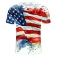 thumbnail image 5 of UVEASISHA Men's Big and Tall 4th of July Shirts,Big and Tall Patriotic T Shirts for Men Vintage American Flag Graphic Tees Summer Casual Short Sleeve Crewneck Tops Sales Today 2025, 5 of 5
