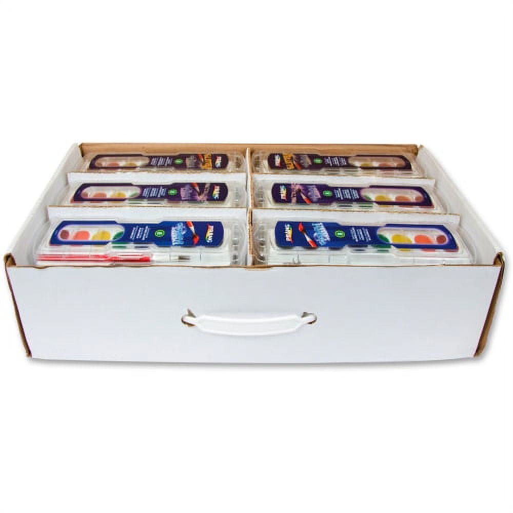 Prang Semi-Moist Washable Watercolor Variety Masterpack, Assorted Colors, Set of 36