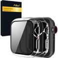 thumbnail image 1 of Ailun Funda protectora de pantalla para Apple Watch Series 9, 8 y 7 [45 mm], carcasa rígida ultrafina de PC con protector de pantalla de vidrio templado incorporado para iWatch, cubierta a prueba de g, 1 of 4