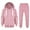 Pink, variant on Mercatoo Youth Kids Oversized Sweatsuits 2 Piece Zip up Hoodies Sweatpants Jogging Set Boys Girls Fall Running 𝐓racksuits