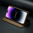 thumbnail image 4 of 2022 Ready: More Durable Leather iPhone 14/13/12/11 Pro/XS Max/Mini/XR/8/7 Plus SE Cover with Magnetic Flip, RFID Protection & Longer Life, 4 of 4