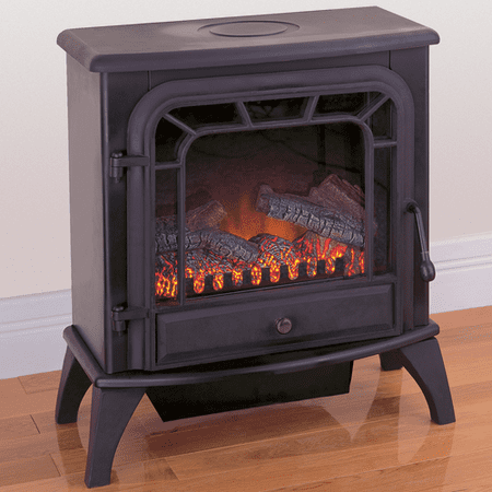 Procom Electric Stove Fireplace Black Finish Model V50hyld
