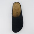thumbnail image 3 of Cushionaire Heath Men's Genuine Suede Leather Clogs with Memory Foam Comfort, Easy Slip On Slide Slippers for Men, 3 of 27