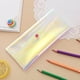 thumbnail image 1 of pstuiky Estuche transparente para lápices, de gran capacidad, con cremallera, ideal para estudiantes y exámenes. Estuche portátil para lápices y otros artículos de papelería., 1 of 5