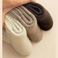 thumbnail image 6 of Kesuv Fall Socks, Kesuv 5 Pairs Women's Solid Mid-calf Socks, Nyzfexk Sock, for Fall Winter, Womens Thick Thermal Crew Sock Comfortable, 6 of 6