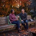thumbnail image 6 of ARDEN Heated Outdoor Seat Cushion – Portable Heated Chair Pad for Adirondack Chairs, Camp Chairs & Patio Seating – Foldable, Adjustable Back Support, Carrying Strap Heated Stadium Seat Green/White, 6 of 16