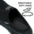 thumbnail image 5 of CHICVOMEY Mules for Men Arch Support Lightweight Breathable Mesh Open Back Shoes Comfortable Outdoor Walking Casual Slip On Work Shoes, 5 of 7