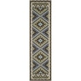 thumbnail image 6 of SAFAVIEH Veranda Johann Geometric Indoor/Outdoor Area Rug, Green/Chocolate, 2' x 3'7", 6 of 10