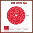 thumbnail image 2 of Xecao Red Love Heart Pattern Christmas Tree Skirt Holiday Part Decorations for Christmas Tree, Farmhouse Christmas Decor Xmas Holiday Home Party Decorations-48", 2 of 6