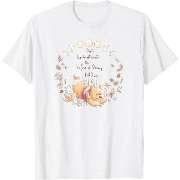 Winnie The Pooh Inspirational Pooh Quote Poster Unisex Softstyle T-Shirt for Men Women Kids