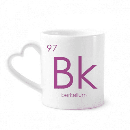 

Chestry Elements Period Table Actinide Berkelium Bk Mug Coffee Cerac Drinkware Glass Heart Cup