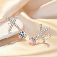 thumbnail image 1 of Xihbxyly Pendientes Elegantes, Impresionante Diseño de Letra X, Deslumbrante Brillo de Circonitas Cúbicas, Regalo de Graduación Perfecto, Ideal para Usar a Diario En Bodas, Banquetes, Accesorio de Mo, 1 of 6