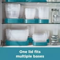 thumbnail image 5 of Rubbermaid 24-Piece Easy Find Lids Food Storage Container Set, Peacock Teal, Microwave & Dishwasher Safe, 5 of 5