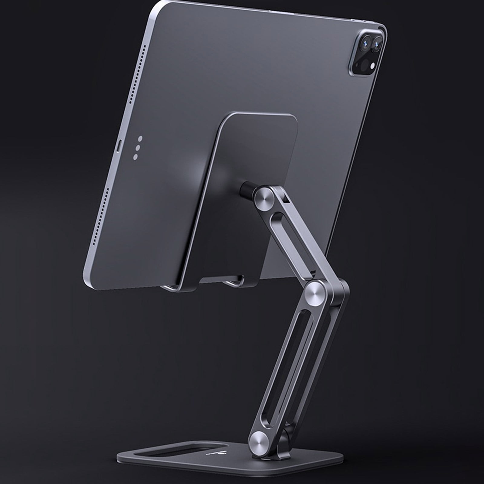 Adjustable Cell Phone Stand for Desk Foldable Multi-axis Phone Holder Non Slip Cradle Dock for 5-14'' Smartphones Tablet