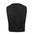 thumbnail image 2 of Alvivi Kids Boys Tuxedo Suit Vest Business Formal Dress Waistcoat Wedding Party Gentleman Waistcoat Black 3-4, 2 of 7