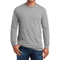 thumbnail image 6 of Gildan Men's Heavy Cotton Long Sleeve T-Shirt, 90/10 Cotton/Polyester Adult Men Long Sleeve T-Shirt Classic fit Tee, Sport Grey L, 6 of 6