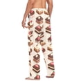 thumbnail image 3 of FORMRS Mens Pajama Pants with Pockets Sleepwear Lounge Bottoms Sizes S-2XL, Cute Chocolate Cakes, 3 of 7