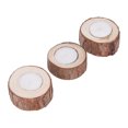 thumbnail image 1 of Vela de candelita de madera YLSHRF Estilo Retro portavelas de 3 Piezas para fiesta, 1 of 8