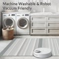 thumbnail image 5 of ODIKA 5'x7' Machine Washable Non-Slip Area Rug, Minimalist Striped Welcome with Alternating and Bands High Traffic Rug, Gray, 154050, 5 of 7