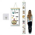 thumbnail image 4 of TIELUTT Growth Chart For Kids Canvas Height Chart Ruler Removable Hanging Wall Ruler Measurement Angle Clamps 30 Table Saw Track Table Saw Extension Rigid Digital Measuring Tape Stud Decking Board, 4 of 6