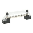 thumbnail image 1 of Power Distribution Block Brass ABS Stainless Steel 48V 150A Battery Power Distribution Block Bus Bar With Cover M6 Studs M4 Terminal Screws For Cars RVs Boats, 1 of 8