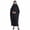 Black, variant on Women's Muslim One-Piece Jilbab Khimar Full Coverage Prayer Dress with Pockets Modest Abaya