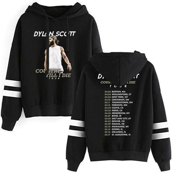Dylan Scott ‎Country Till I Die Tour Hoodie Sweatshirt Unisex Casual Streetwear Pullovers