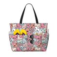 thumbnail image 1 of Disketp Cartoon Hearts Bolsa de Playa de Gran Capacidad, Bolso Impermeable y a Prueba de Arena para Mujer, Ideal para Playa, Piscina y Natación, 1 of 7