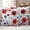 Red, Blue, White, variant on Botanical Poppies Outdoor Waterproof Throw Pillow Covers 24x24 Set of 2, Daisies Leaves Boho Scarlet Red Decorative Pillowcases Cushion Pillowcase for Couch Sofa Patio Outside Pillow Protector