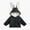 Gray, variant on Infant Toddler Boys Girls Fleece Lined Bunny Ear Hooded Jacket Kids Cute Solid Zip-up Coat Witner Warm Outwear, Purple