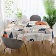 thumbnail image 3 of Yayeee Tablecloths 54" x 54" Rectangle Wrinkle Resistant Party Table Cover, Cartoon Gray Houses, 3 of 8