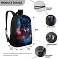 thumbnail image 5 of Uorisanigo School Galaxy Wolf Backpack for Kids 5-12 Year Lightweight Travel Backpacks Casual Daypack Nursery Preschool Elementary Schoolbags(17 Inch), 5 of 6